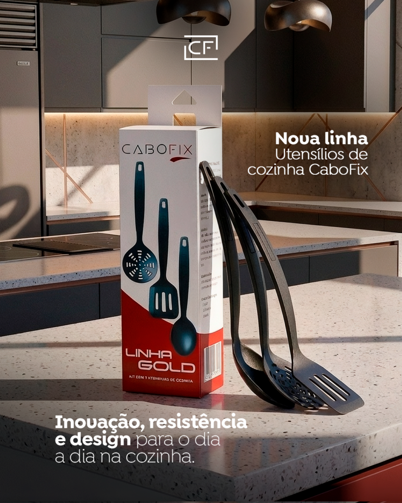 Cabofix lança nova linha de utensílios de cozinha e amplia seu portfólio com inovação e funcionalidade